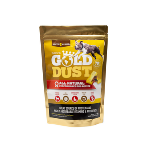SBK'S GOLD DUST All Natural Performance Dog Recipe- Original-180 Servings - GOLD CLUB CANINE GROUP LLC