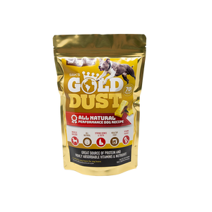 SBK'S GOLD DUST All Natural Performance Dog Recipe- Bacon Flavor- 90 Servings - GOLD CLUB CANINE GROUP LLC