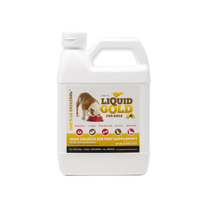 SBK'S LIQUID GOLD FOR DOGS High Calorie Dietary Supplement- Peanut Butter Flavor- 32 oz - GOLD CLUB CANINE GROUP LLC