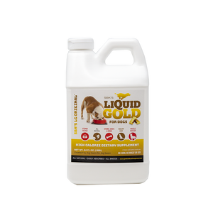 SBK'S LIQUID GOLD FOR DOGS High Calorie Dietary Supplement- Bacon Flavor- Half Gallon - GOLD CLUB CANINE GROUP LLC