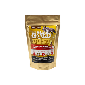SBK'S GOLD DUST All Natural Performance Dog Recipe- Original-30 Servings - GOLD CLUB CANINE GROUP LLC