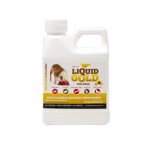 Image of SBK'S LIQUID GOLD FOR DOGS High Calorie Dietary Supplement- Original- 16 oz - GOLD CLUB CANINE GROUP LLC