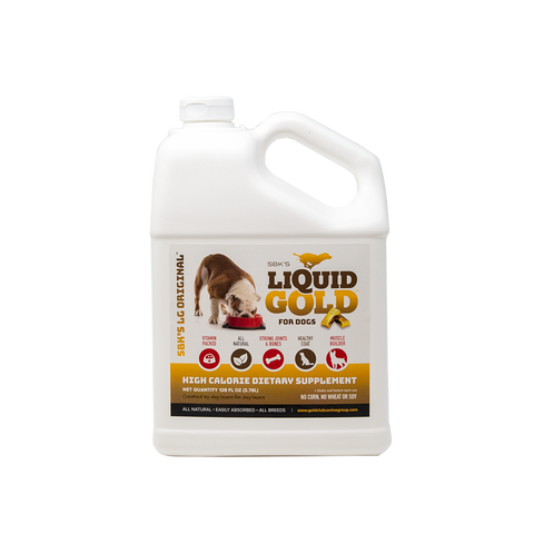 Image of SBK'S LIQUID GOLD FOR DOGS High Calorie Dietary Supplement- Gallon - GOLD CLUB CANINE GROUP LLC